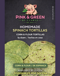 Paquete Tortillas de Harina de Espinaca